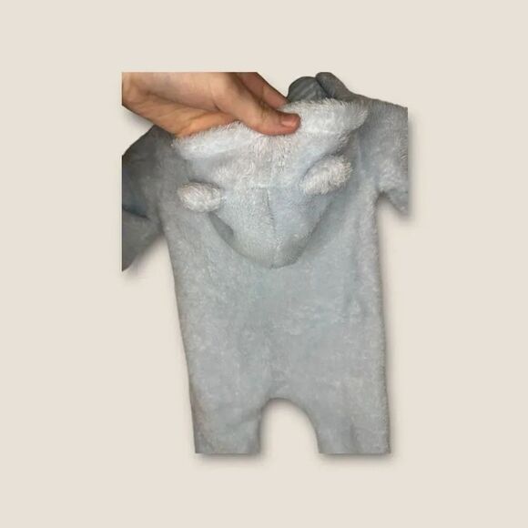 Starting Out Baby Boy Footie Soft Sherpa Lined Size 0-3 Months - Picture 4 of 8